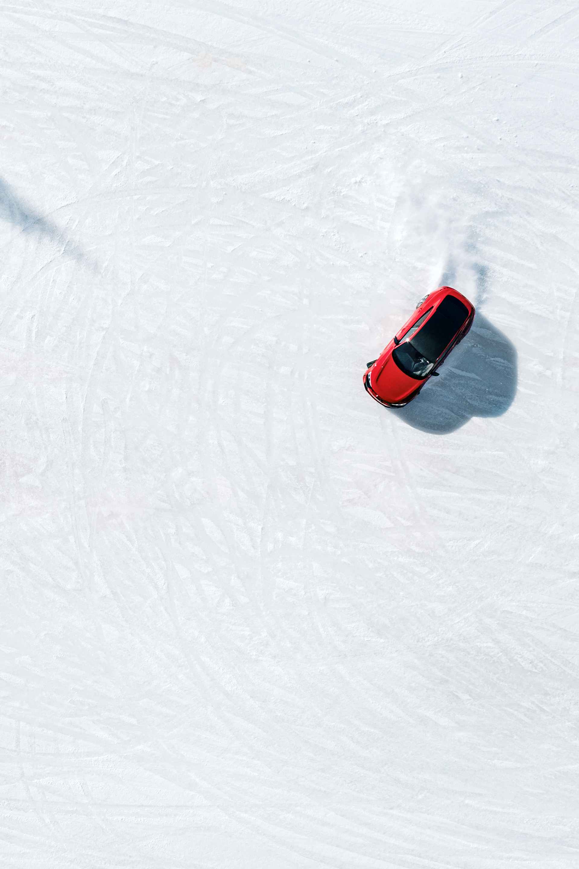 Audi RS e-tron GT¹ aus der Vogelperspektive. 