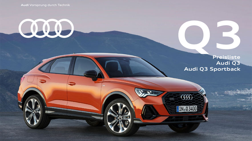 Preisliste Und Katalog Q3 Q3 Audi Deutschland