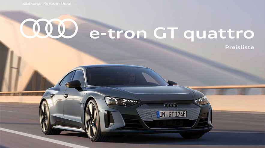 Preisliste > Audi e-tron GT > Audi e-tron GT > Audi Deutschland